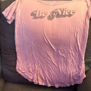 Distressed light pink XS t-shirt